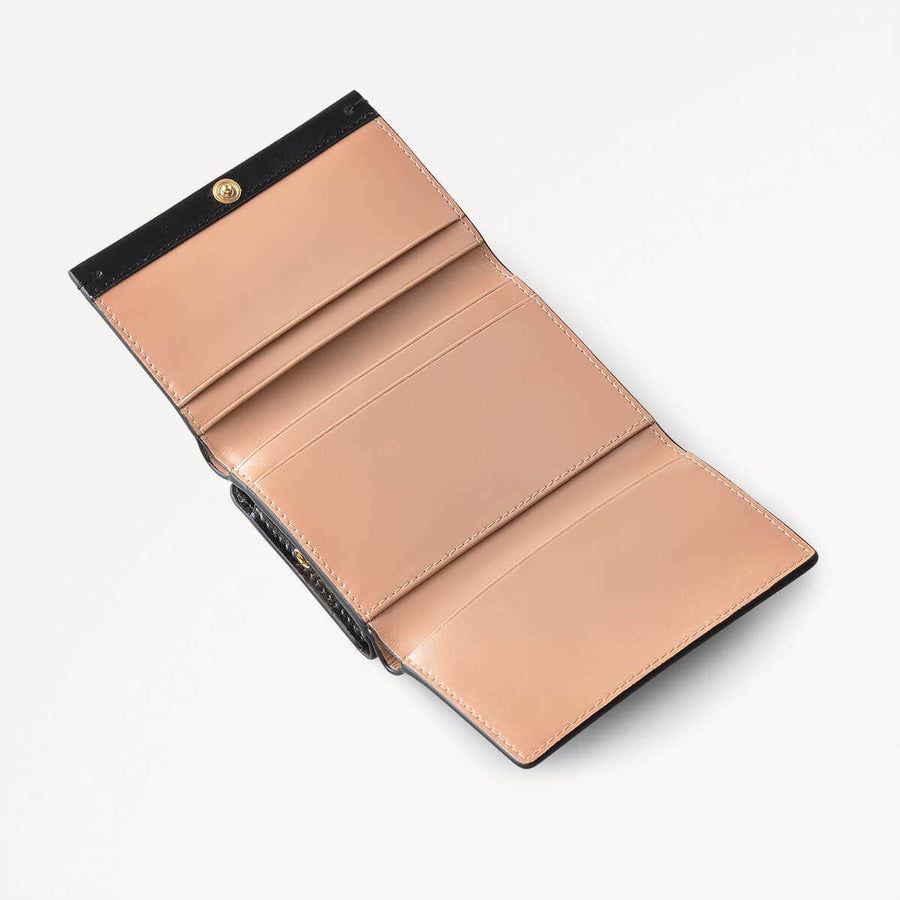 Lexington Lane Leather Small Trifold Wallet in Black - 111122