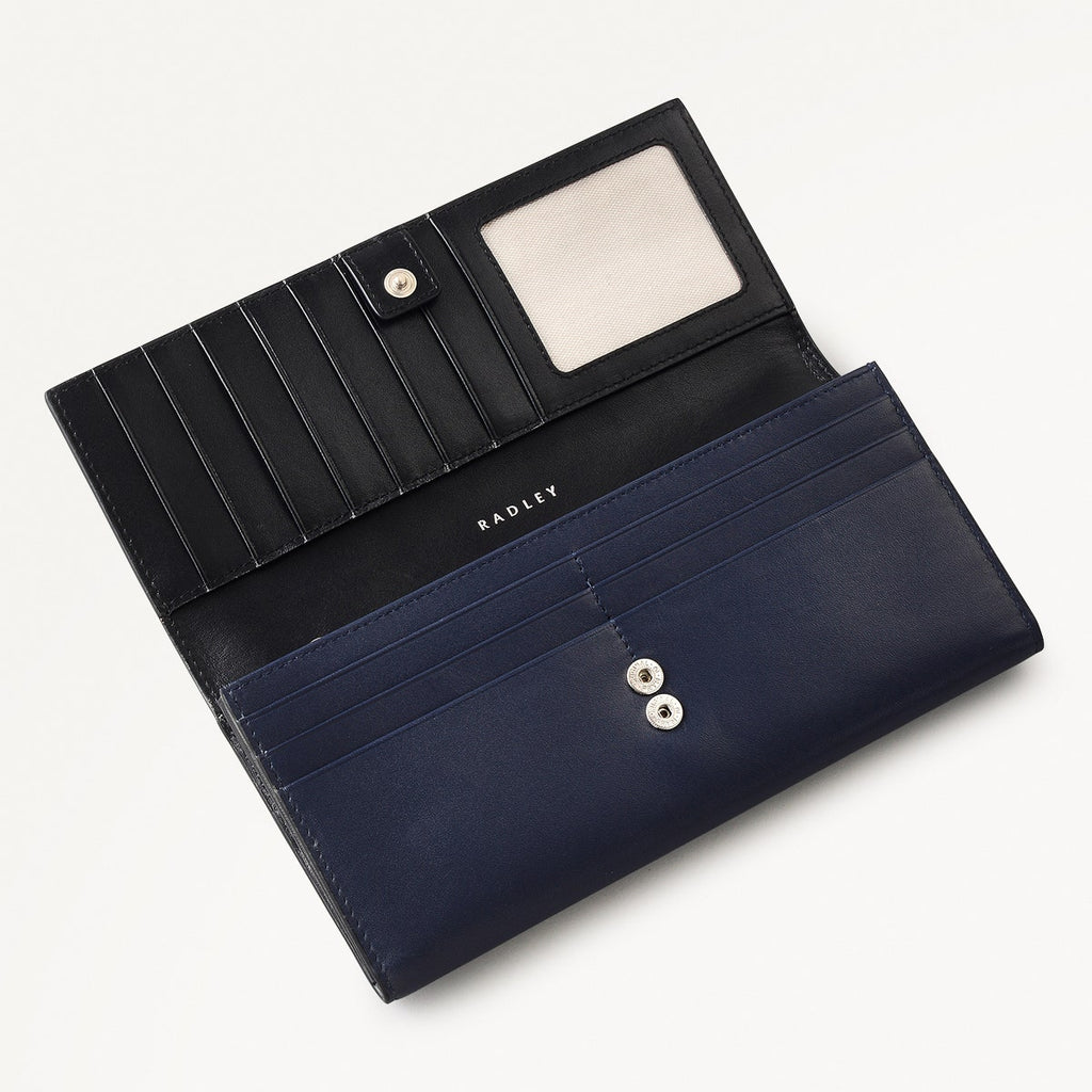Radley Dna - Protect Leather Large Flapover Wallet in Ink - 111148
