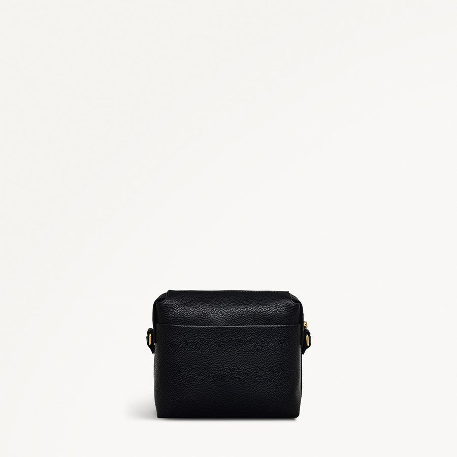 Eastcastle Street Leather Mini Ziptop Crossbody Bag in Black - 111209