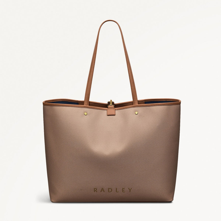 Addison Lane Fabric Large Open Top Tote Bag in Silt - 111278