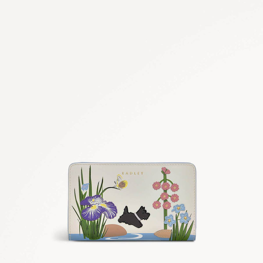 RHS SS25 Leather Medium Bifold Wallet in Chalk - 111331