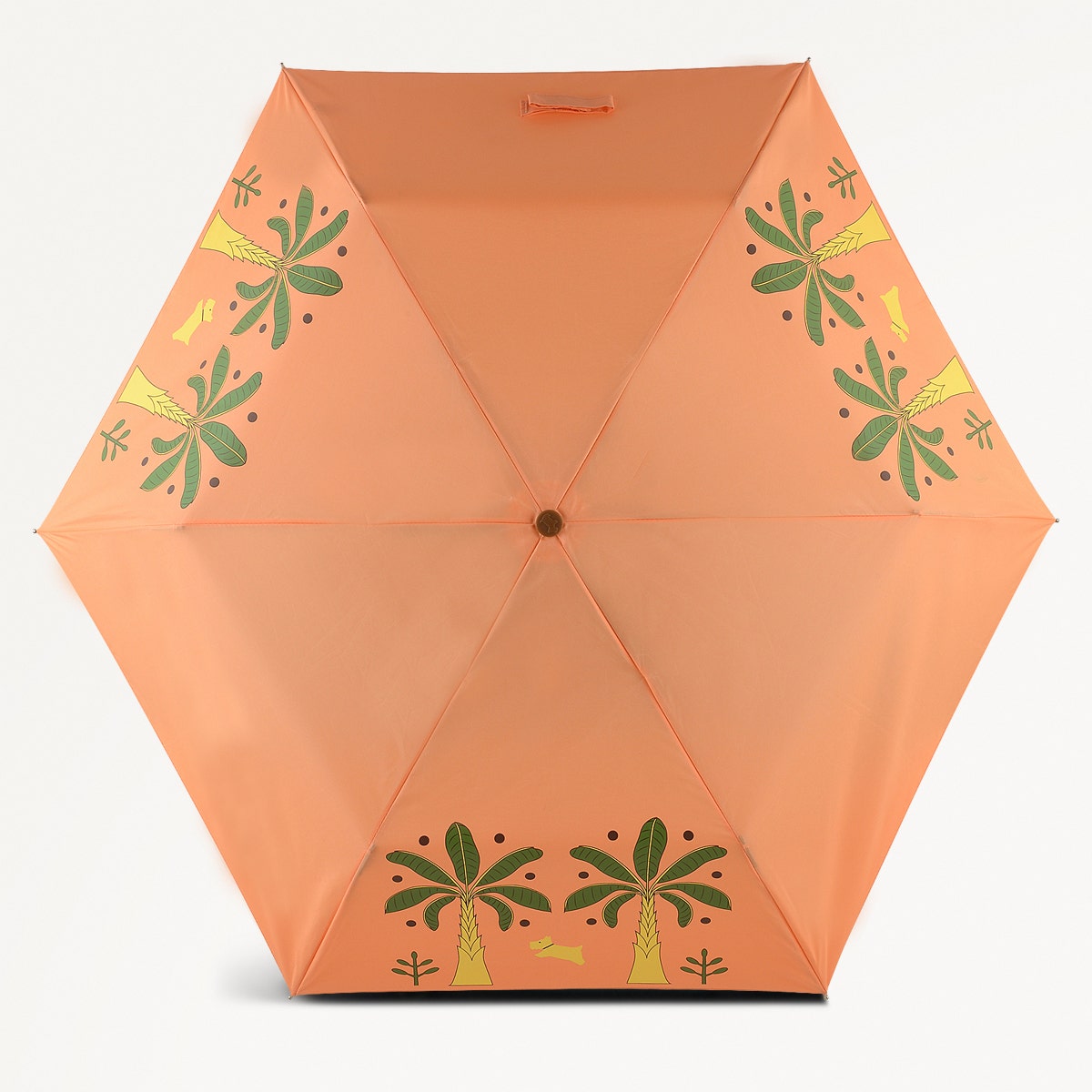 Paradise Palms Fabric Responsible Umbrella in Peach Cobbler - 111368
