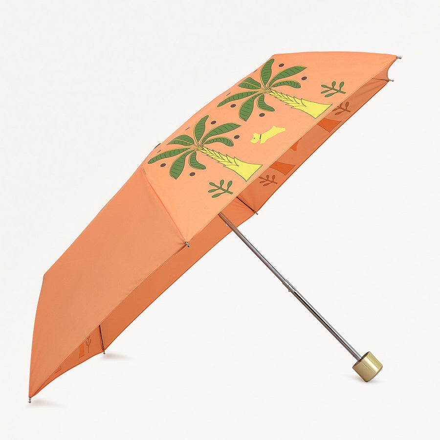 Paradise Palms Fabric Responsible Umbrella in Peach Cobbler - 111368