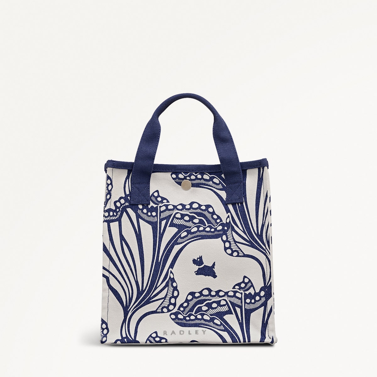 Under The Sea Fabric Small Open Top Grab in Natural - 111370