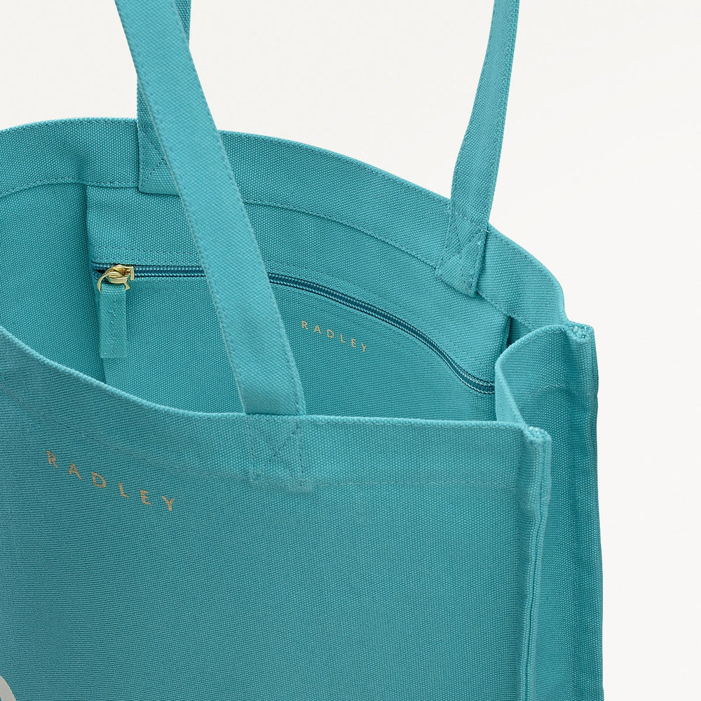 Deep Sea Diver Fabric Medium Open Top Tote in Maldives - 111371