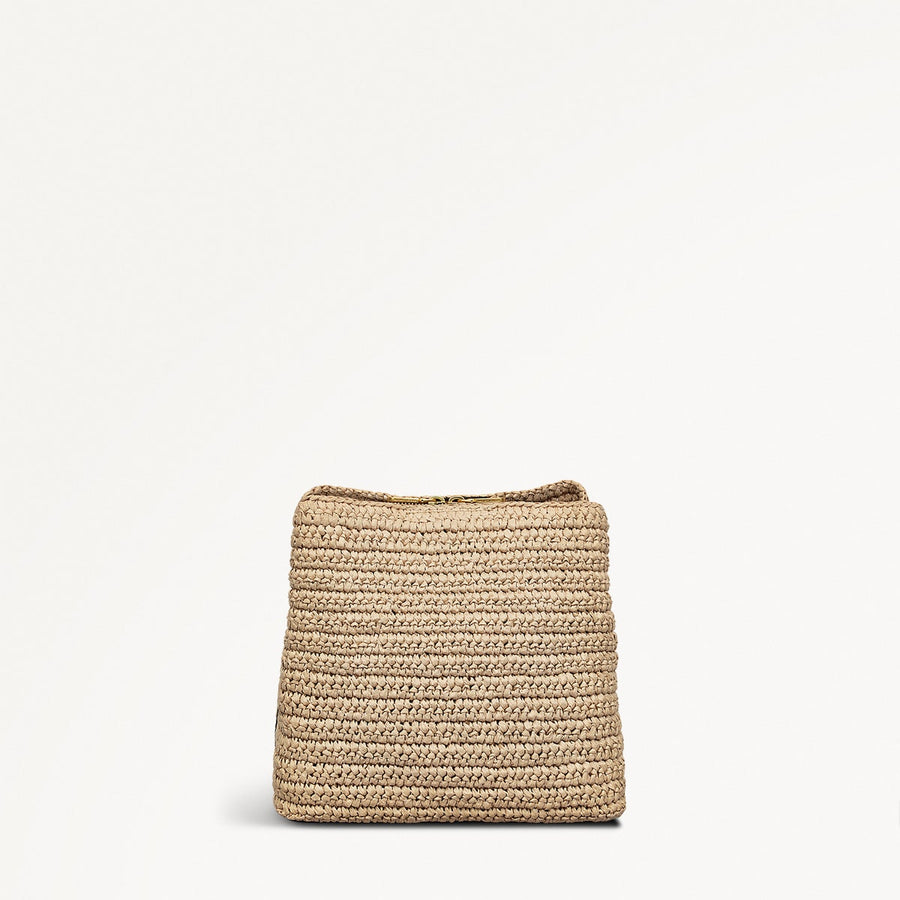 Dukes Place Leather Medium Compartment Cross Body Bag in Natural - 111375