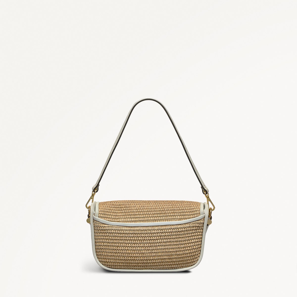 Natural Small Flapover Cross Body Bag | Bathurst Mews AW25