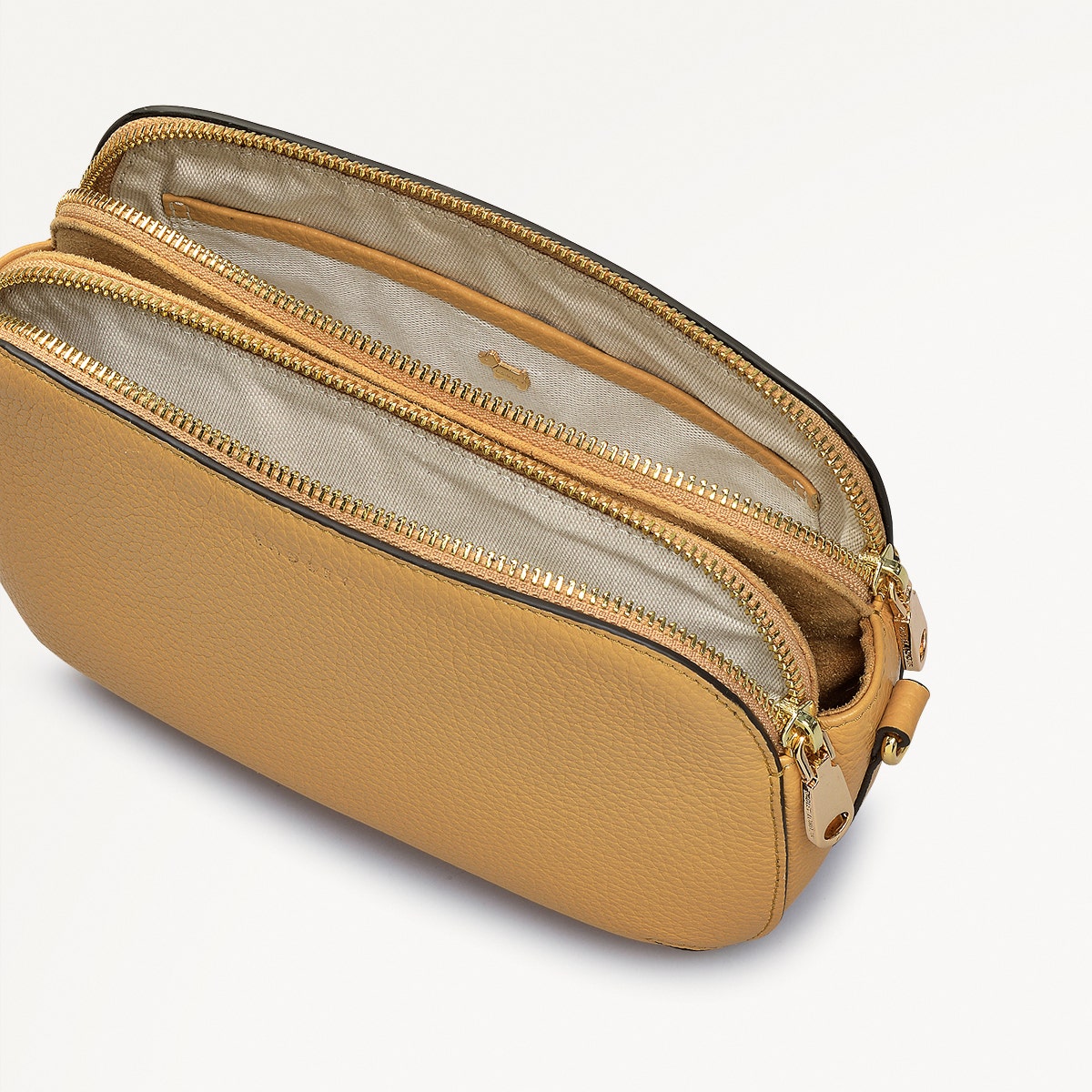 Pecan Brown Leather Crossbody Bag | Dukes Place Collection AW25