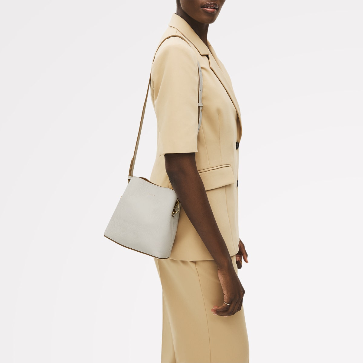 Chalk Leather Small Crossbody Bag | Dukes Place Collection Chalk Leather Small Crossbody Bag | Dukes Place Collection