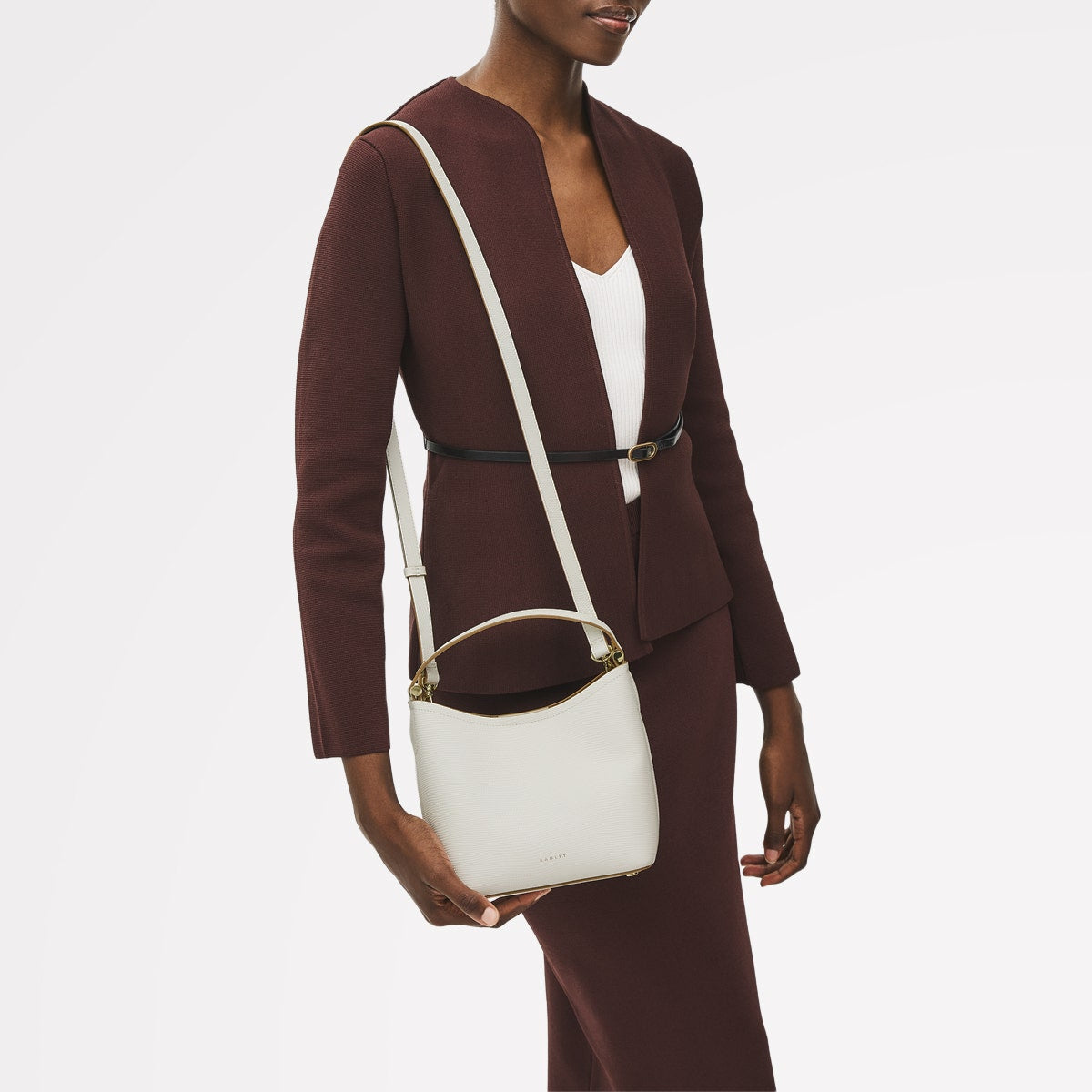 Chalk Open Top Leather Cream Bag | Bathurst Mews Collection AW25