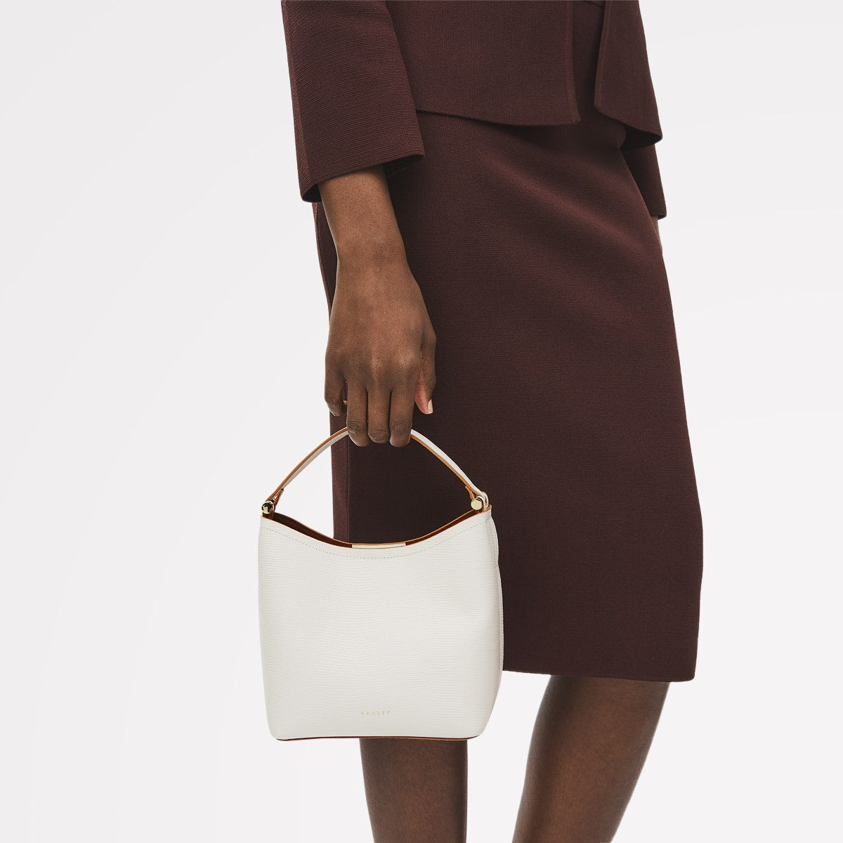 Chalk Open Top Leather Cream Bag | Bathurst Mews Collection AW25
