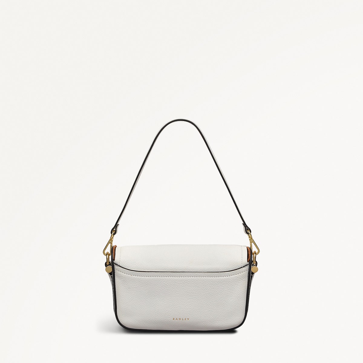 Bathurst Mews Leather Small Flapover Cross Body Bag in Chalk - 111395