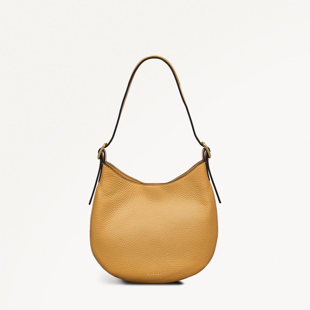 Kensington Place Leather Small Open Top Shoulder Bag in Pecan - 111397