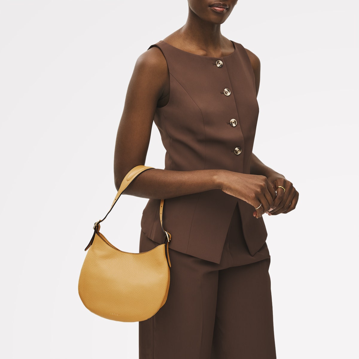 Pecan Small Open Top Shoulder Bag | Kensington Place AW25 | Radley