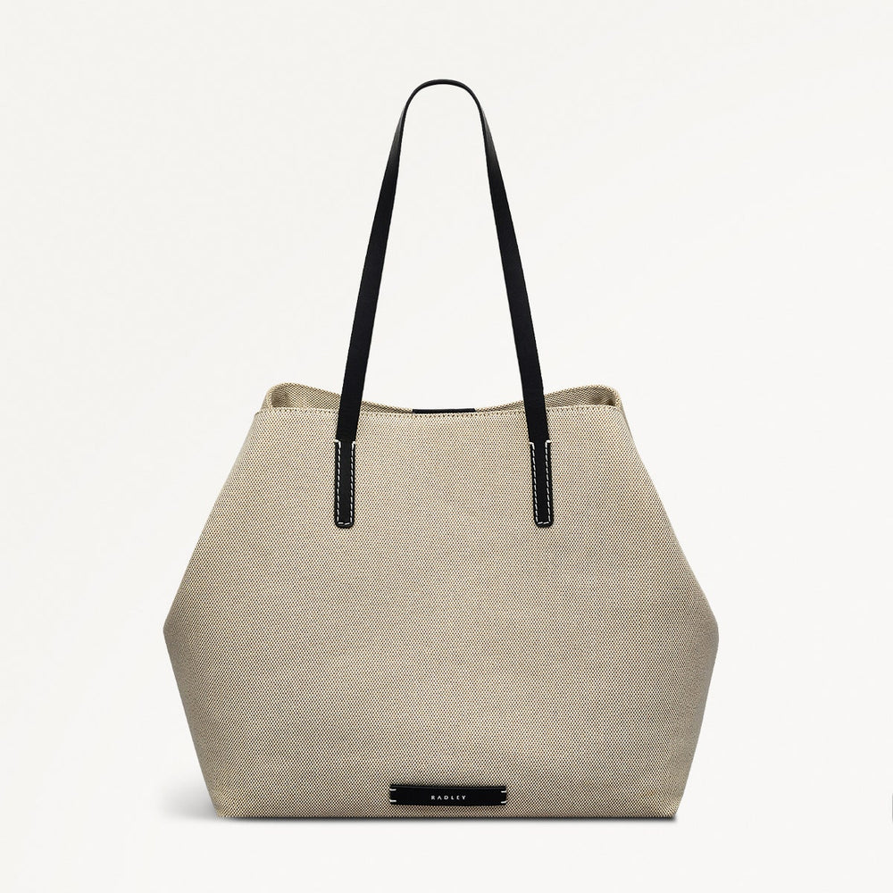 Dukes Place Canvas Large Open Top Tote Bag - RHE13917