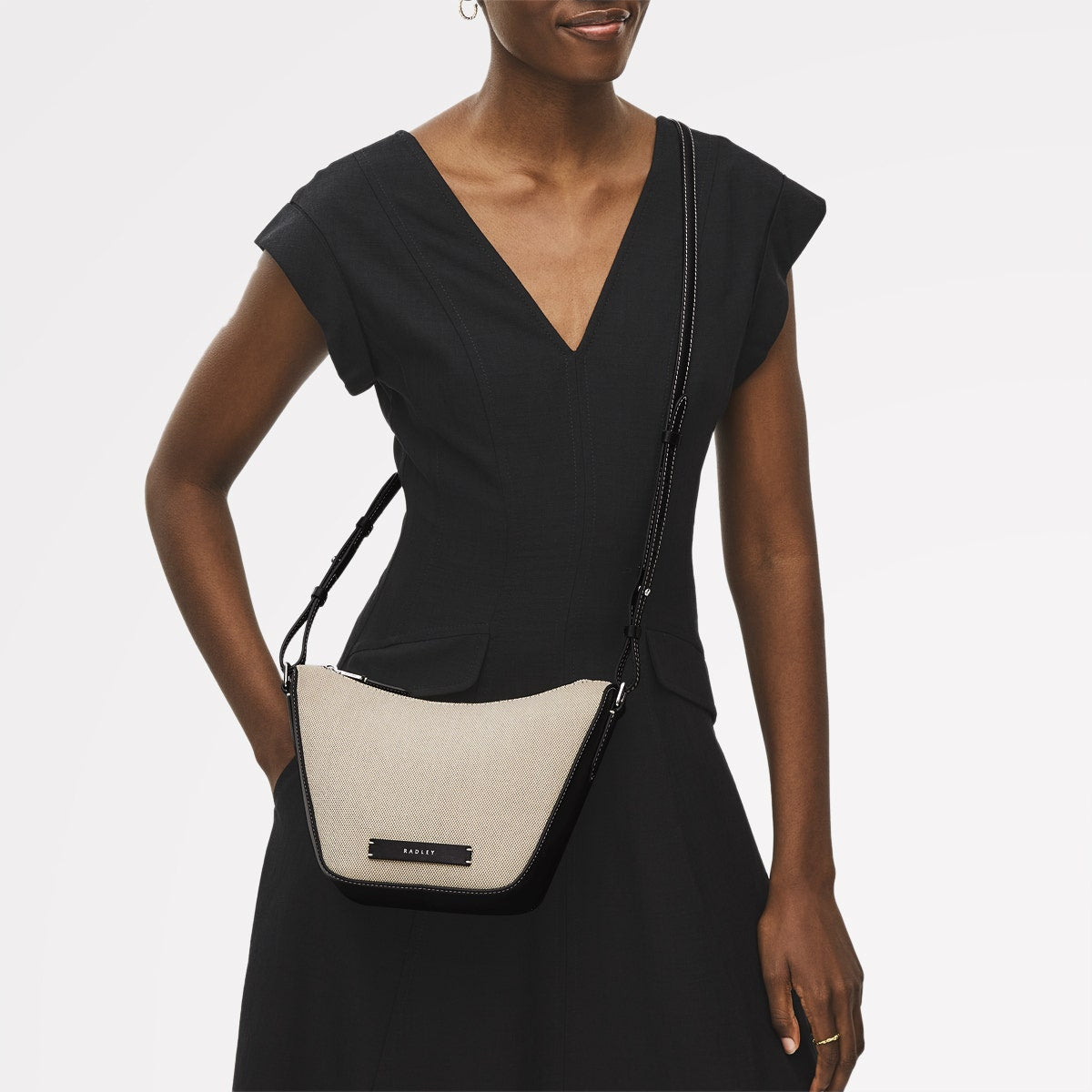 Leather Canvas Small Crossbody Bag | Oak Street Collection AW25