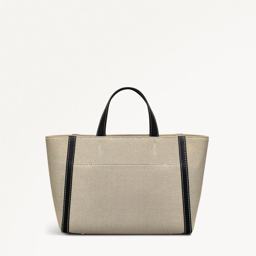 Oak Street Leather Medium Ziptop Satchel Bag in Natural - 111400