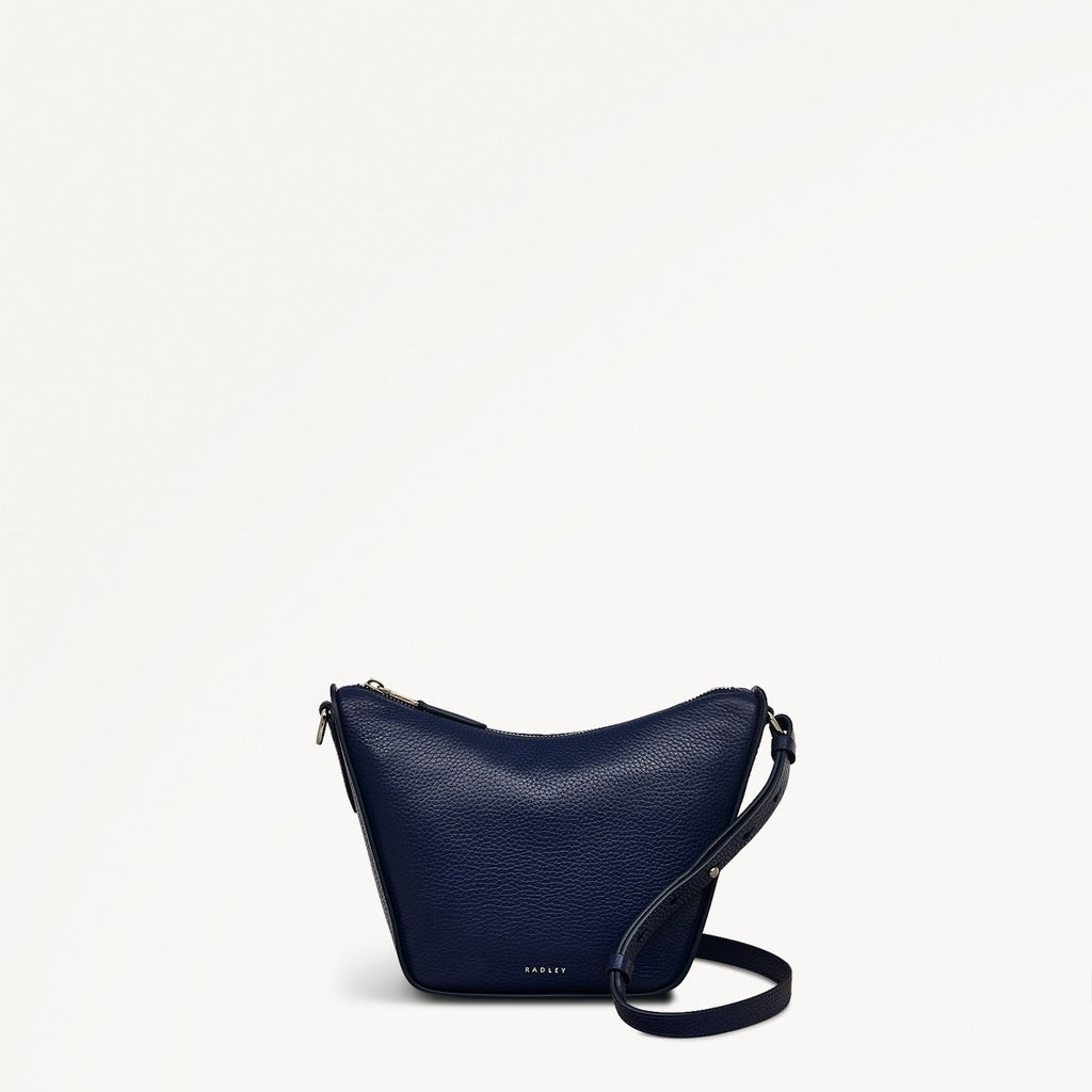 Oak Street Leather Small Ziptop Cross Body Bag in Evenfall - 111401
