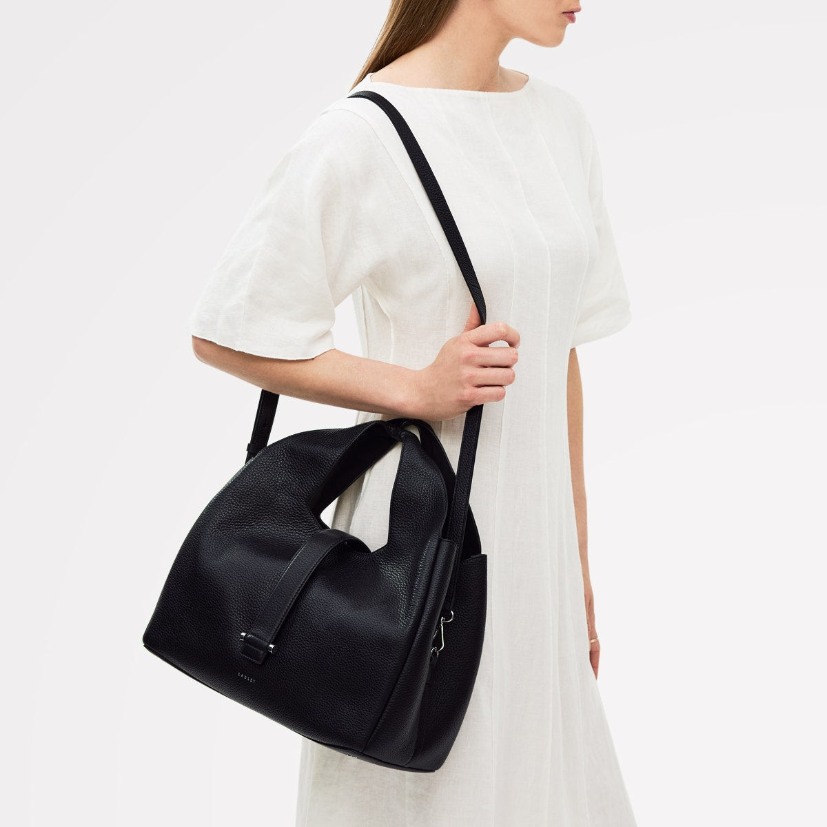 Leather Black Grab Bag | Sloane Street Collection AW25 | Radley