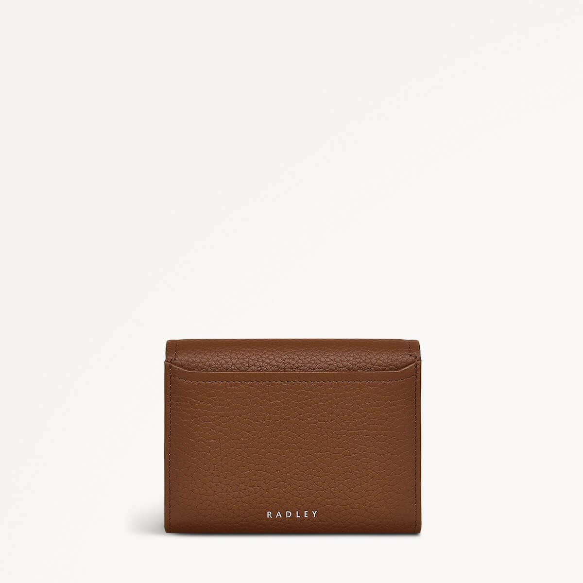 Bathurst Mews Leather Medium Flapover Wallet in Saddle - 111416