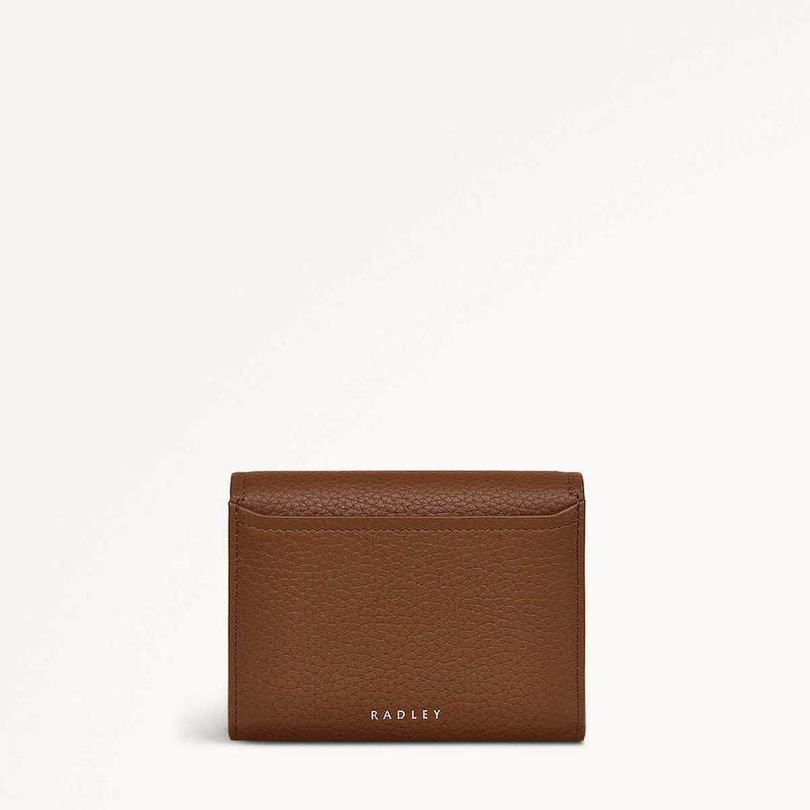 Bathurst Mews Leather Medium Flapover Wallet in Saddle - 111416