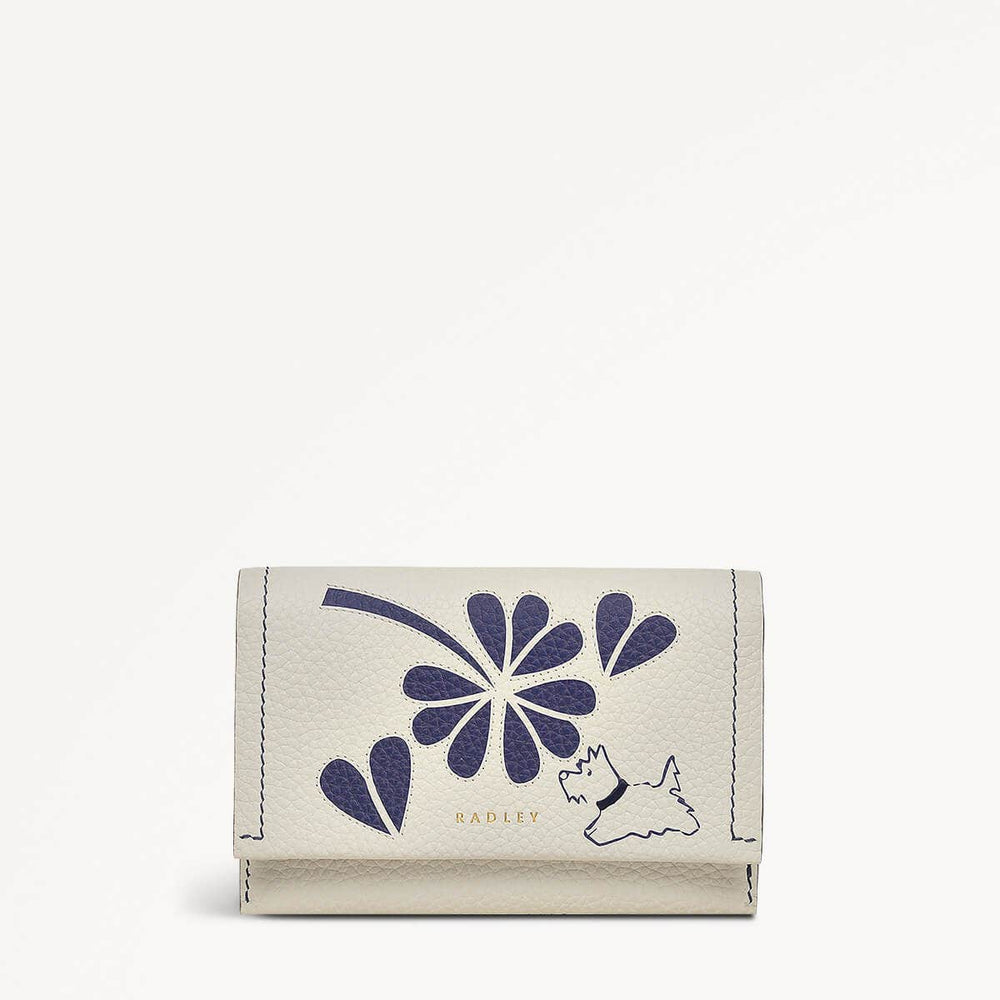 Cut Out Floral Medium Flapover Wallet - RSE11001