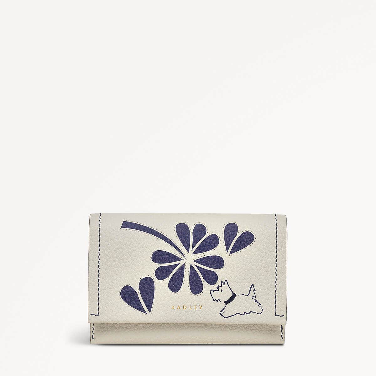 Cut Out Floral Medium Flapover Wallet - RSE11001