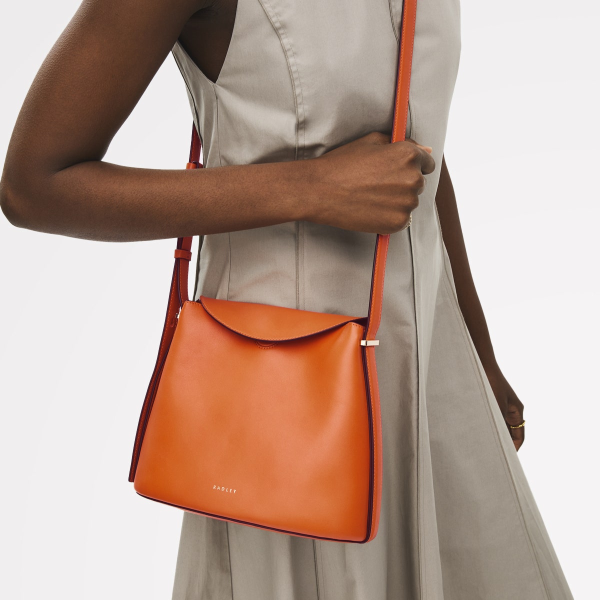 Orange Peel Small Flapover Cross Body Bag | Lattimer Place AW25