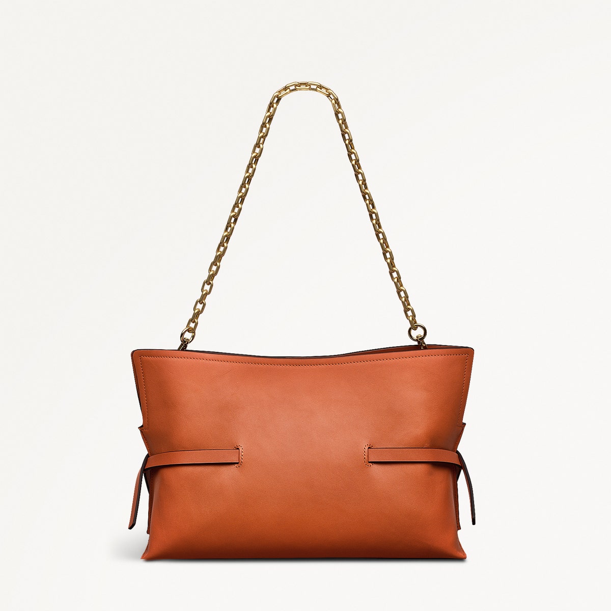 Orange Peel Medium Open Top Clutch Bag | Fleet Street AW25