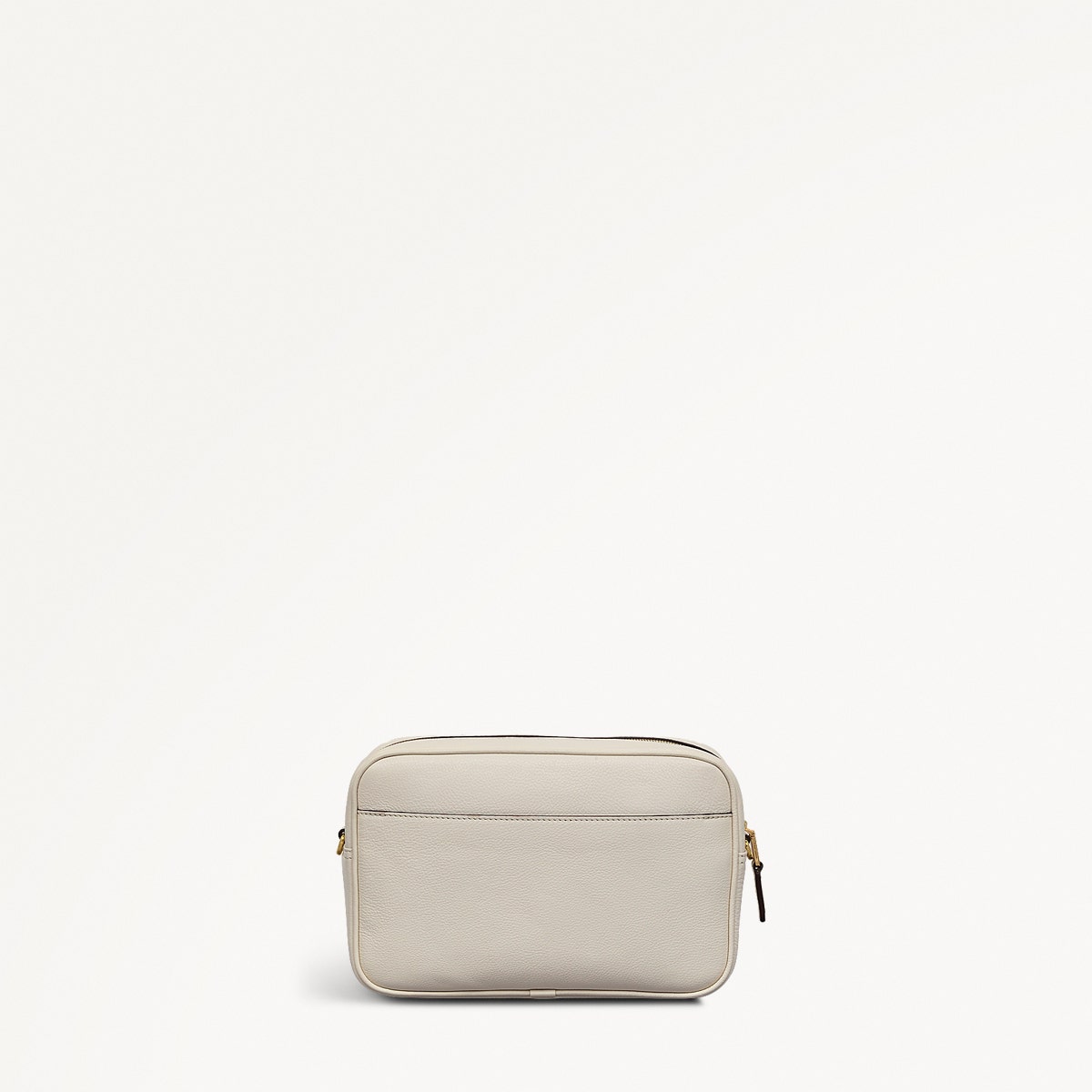 Birds Of Paradise Leather Small Zip Around Cross Body Bag in Chalk - 111439