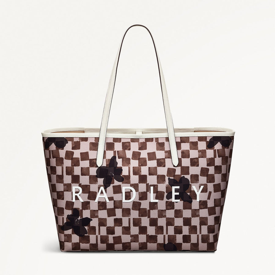 Southwell Gardens Fabric Large Open Top Tote Bag in Stone - 111442