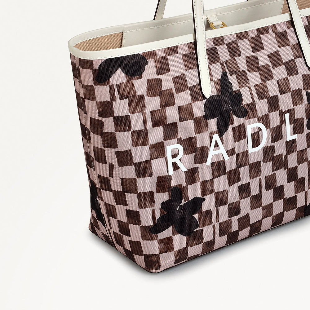 Southwell Gardens Fabric Large Open Top Tote Bag in Stone - 111442