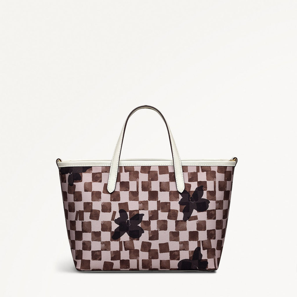 Southwell Gardens Fabric Medium Open Top Grab Bag in Stone - 111443