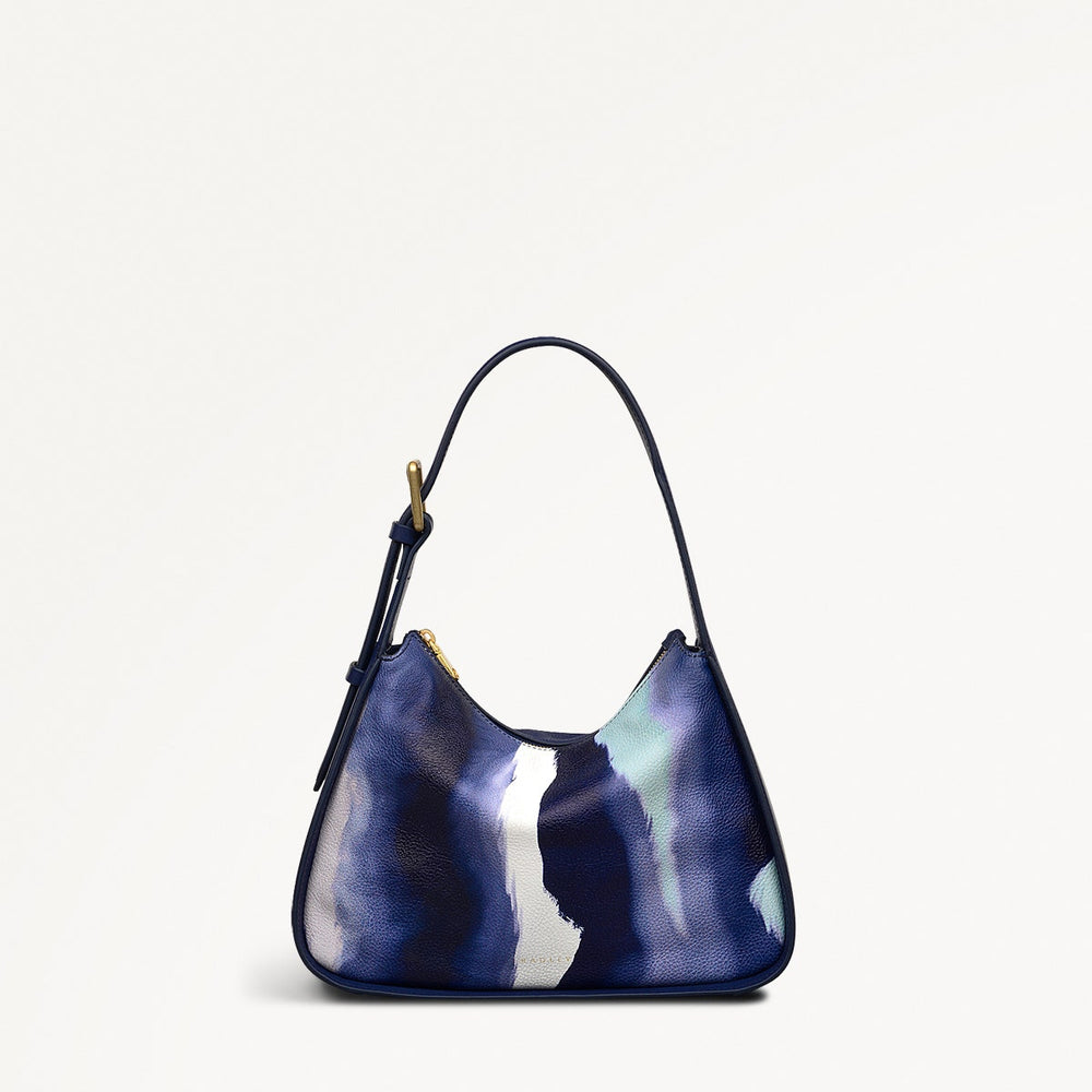 Westwell Lane Stripe Small Ziptop Satchel Bag - RHE12802