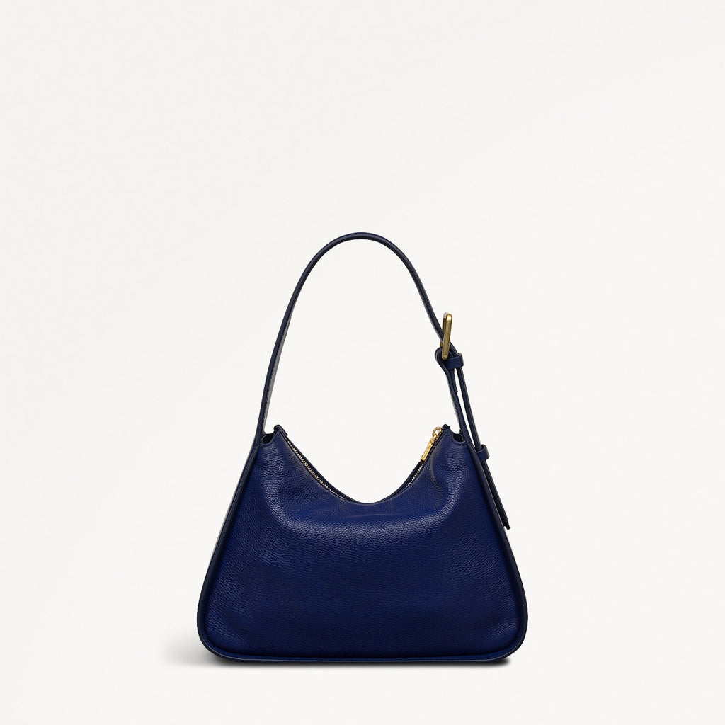Westwell Lane Leather Small Ziptop Grab Bag in Evenfall - 111451