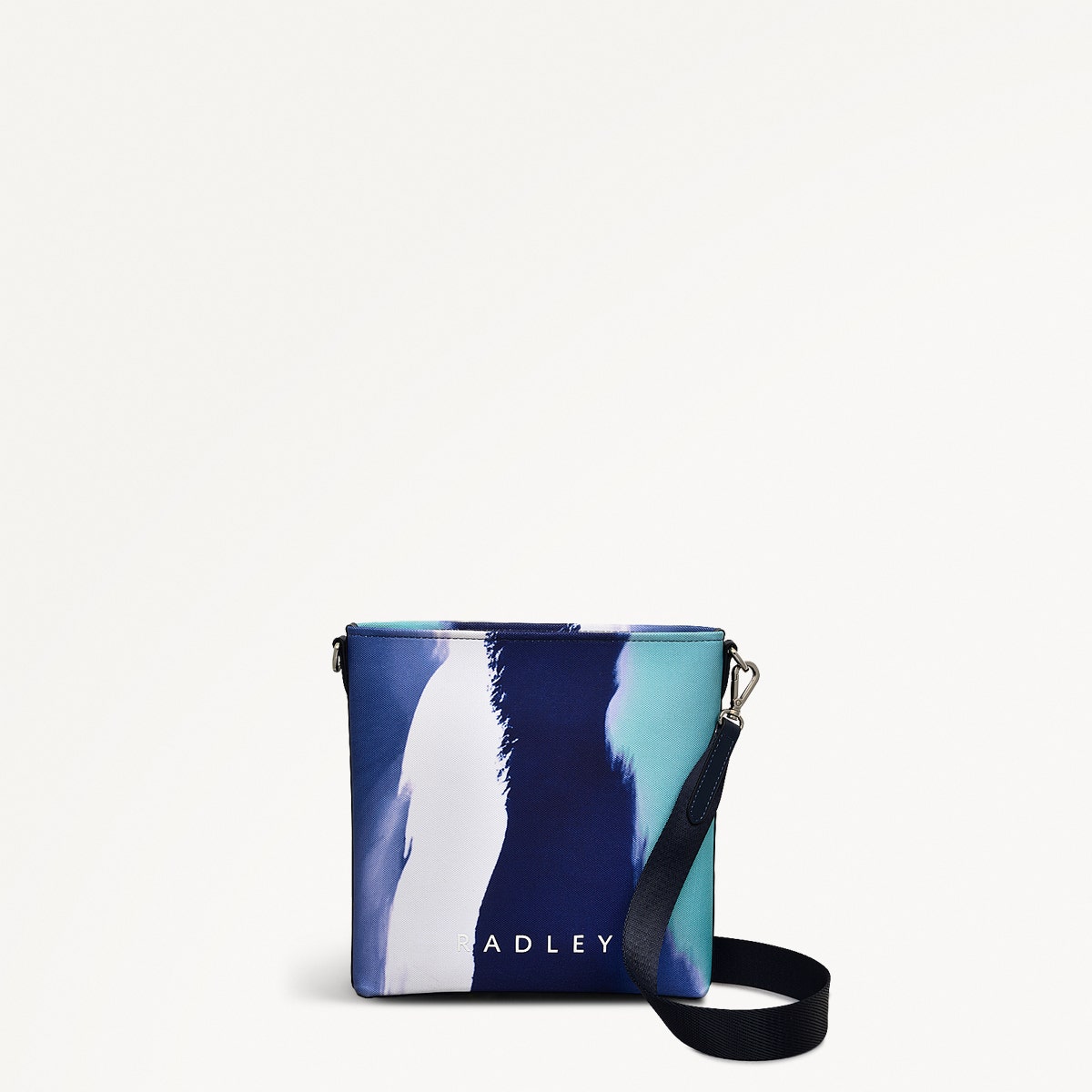 Southwell Gardens Fabric Small Ziptop Cross Body Bag in Ink - 111459