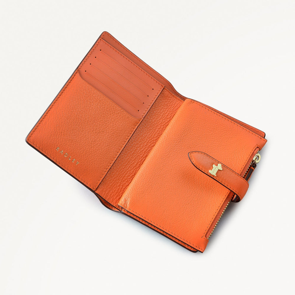 WILLIS STREET MEDIUM BIFOLD Wallet ORANGE PEEL
