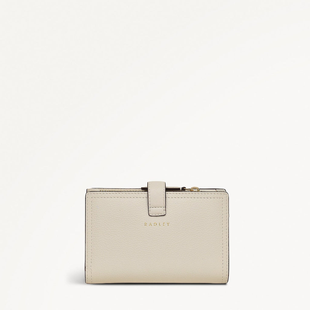 Willis Street Leather Medium Bifold Wallet in Chalk - 111473