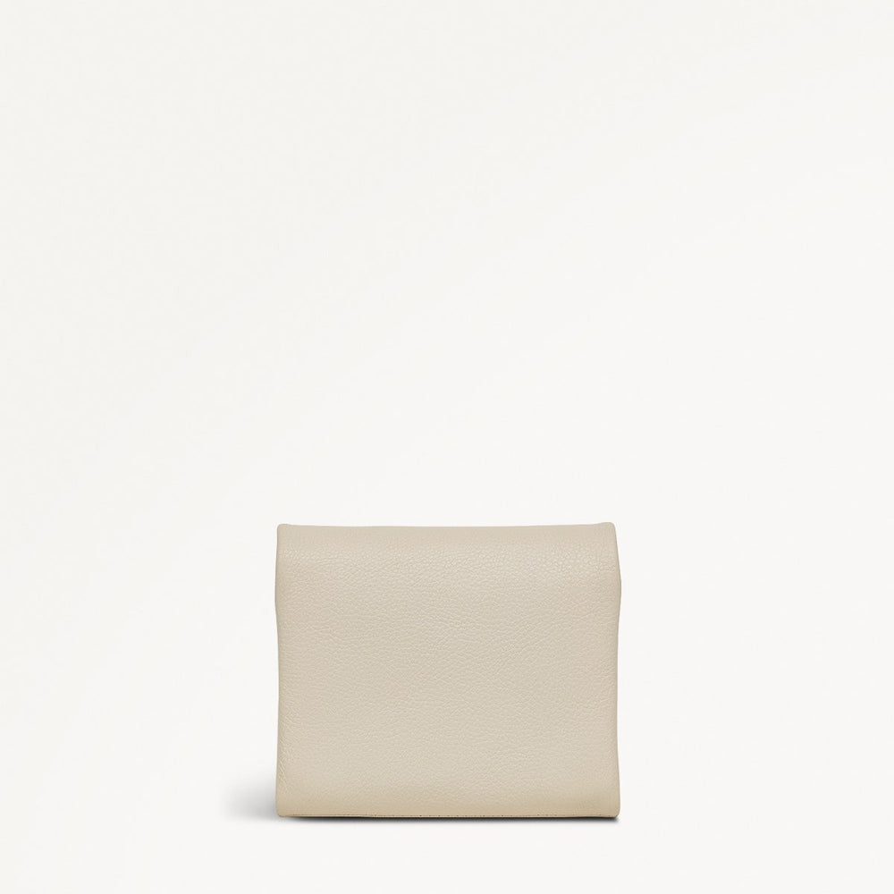 Mallow Street Leather Medium Folded Wallet in Chalk - 111480