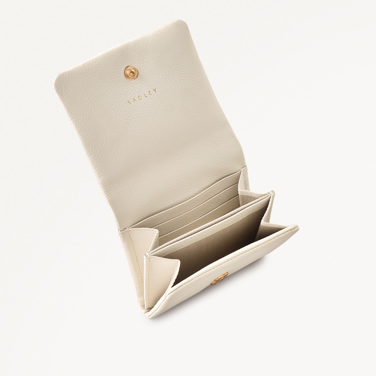 Mallow Street Leather Medium Folded Wallet in Chalk - 111480