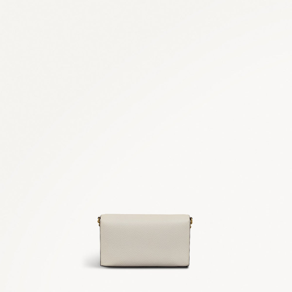 The Rathbone Leather Large Phone Cross Body Bag in Chalk - 111481