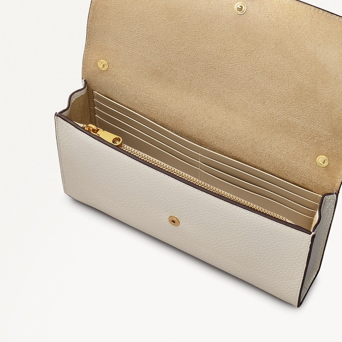 The Rathbone Leather Large Phone Cross Body Bag in Chalk - 111481