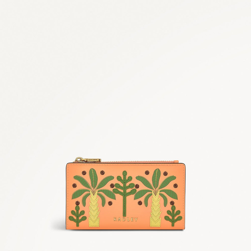Coin Street Paradise Palms Medium Ziptop Wallet - RSE10702