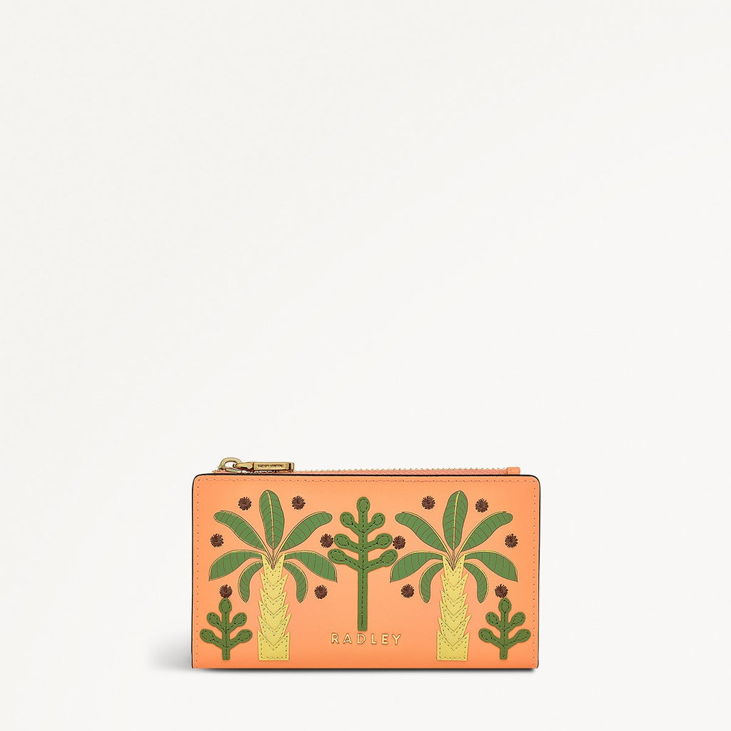 Coin Street Paradise Palms Medium Ziptop Wallet - RSE10702