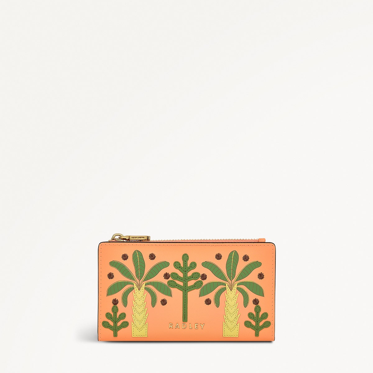 Coin Street Paradise Palms Medium Ziptop Wallet - RSE10702