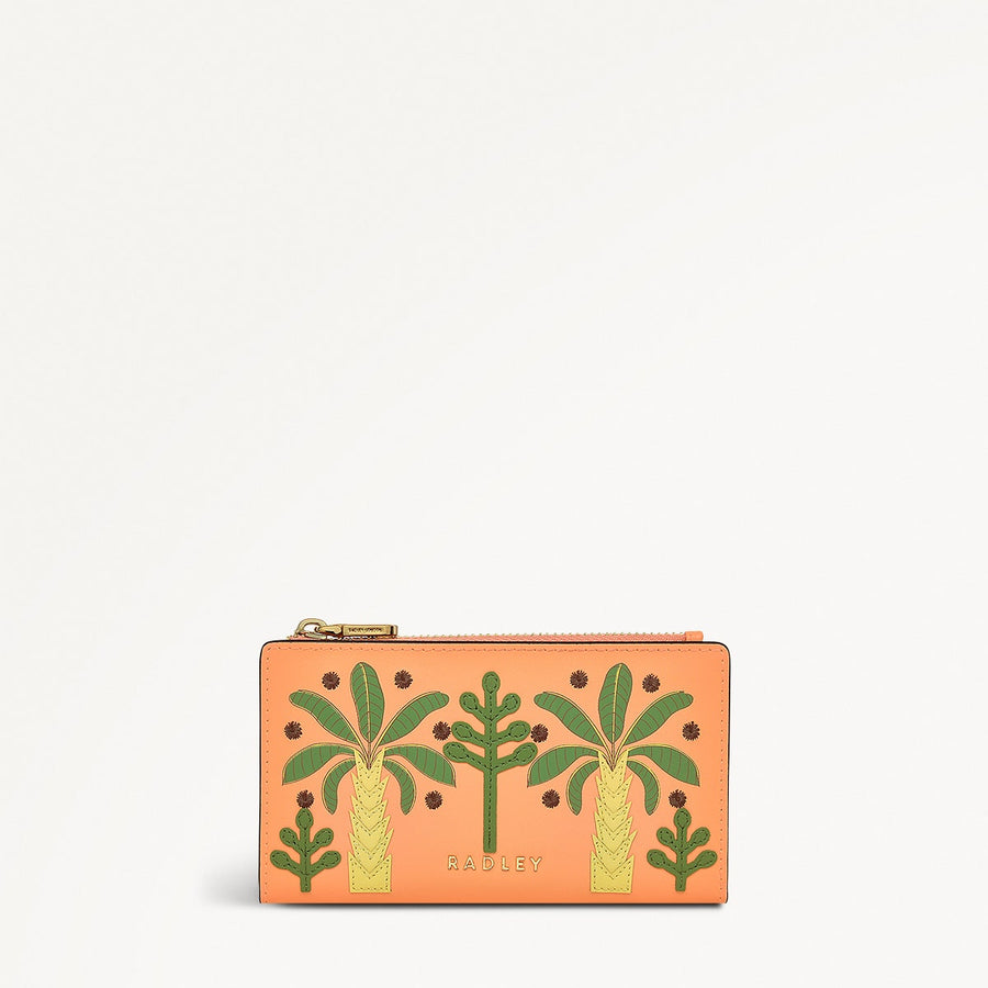 Coin Street Paradise Palms Medium Ziptop Wallet - RSE10702