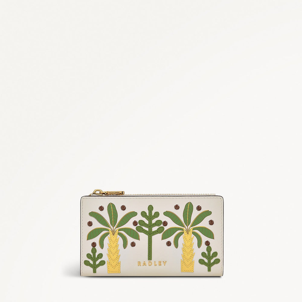 Coin Street Paradise Palms Medium Ziptop Wallet - RSE10702
