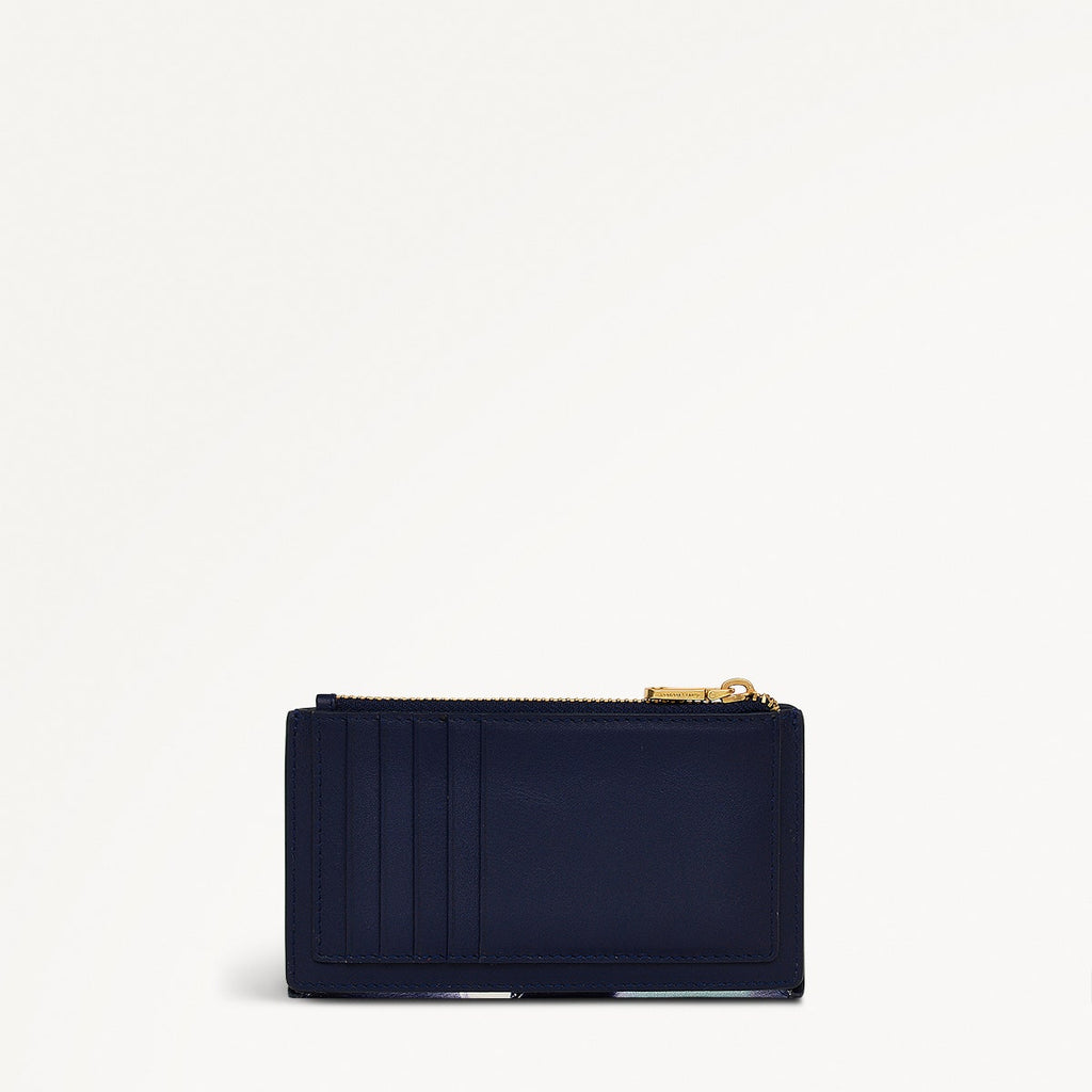 Coin Street Leather Medium Ziptop Wallet in Evenfall - 111497