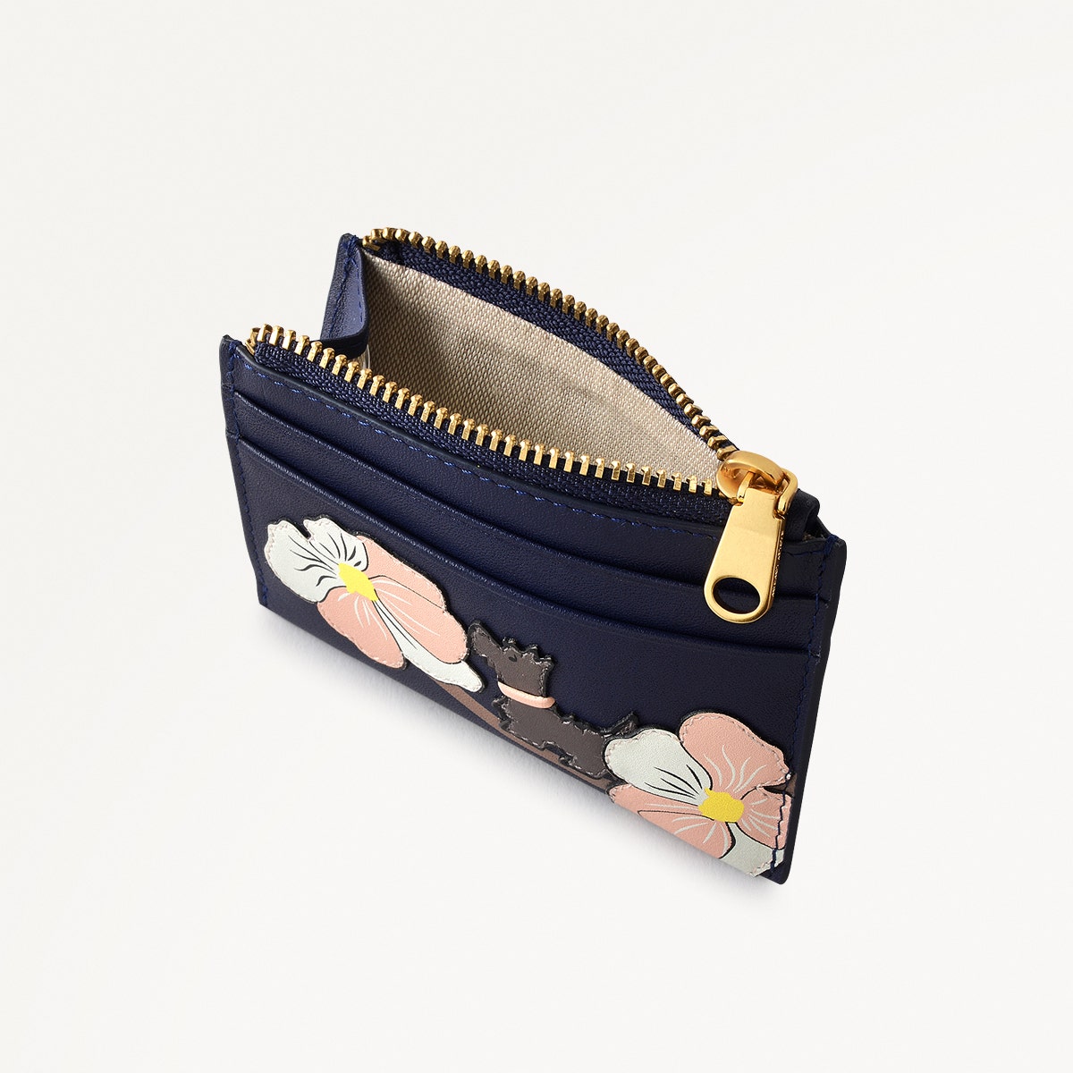 Coin Street Leather Small Coin Purse in Evenfall - 111504