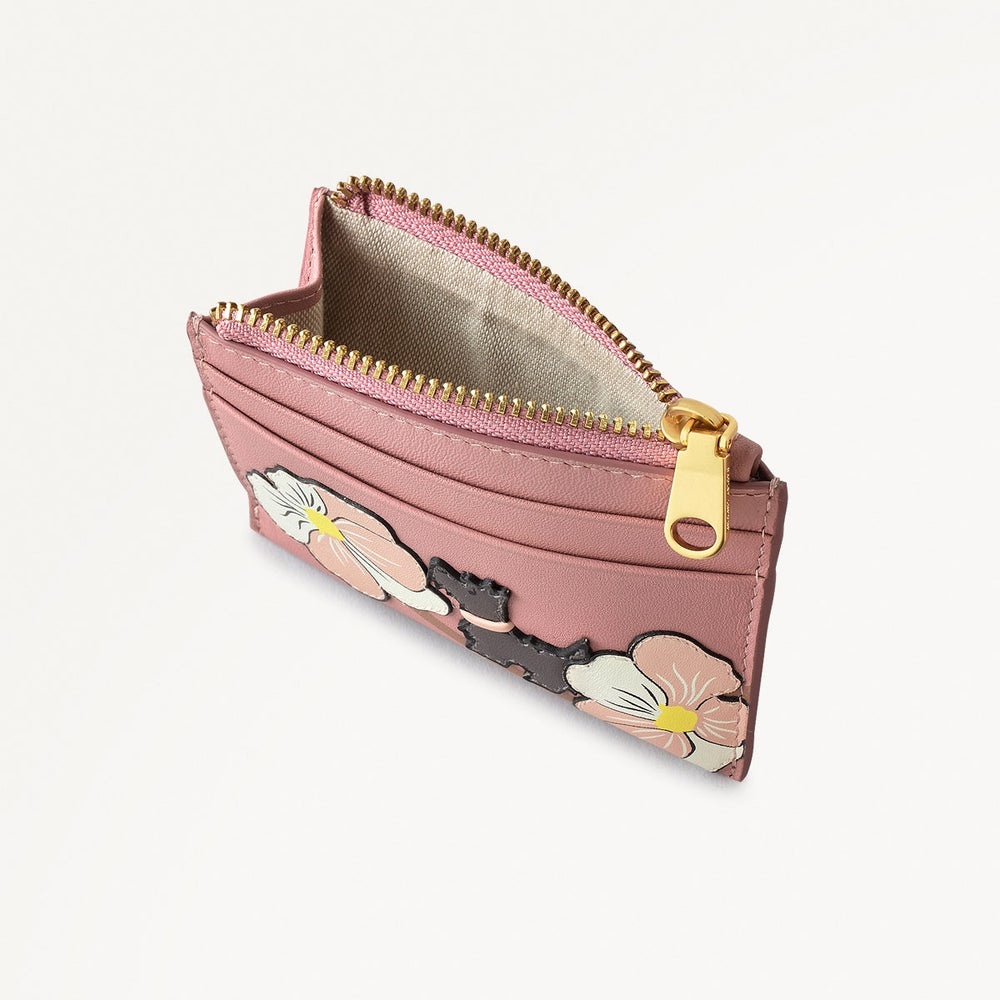 Coin Street Leather Small Coin Wallet in French Rose - 111517